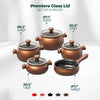 Premiere 9 Piece Ceramic Cookware Set - Glass Lid