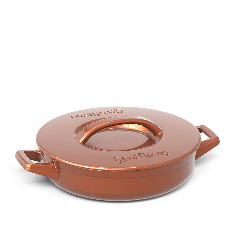 Duo Ceramic Shallow Sauté Casserole Ceramic Lid – Ceraflame
