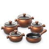 Premiere 9 Piece Ceramic Cookware Set - Glass Lid - Ceraflame Cookware Sets