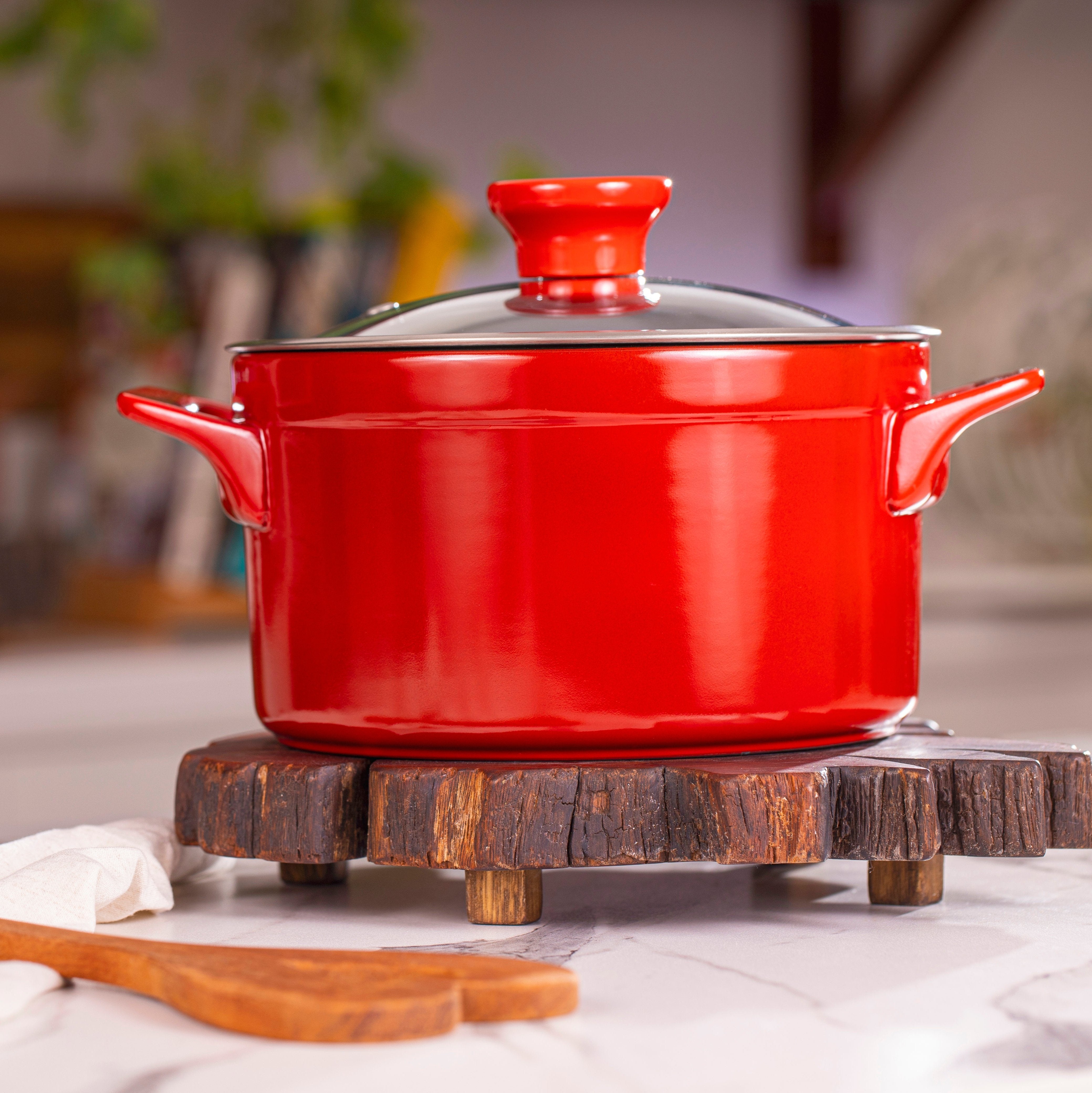 Clear 8 Piece Ceramic Cookware Set - Glass Lid - Induction – Ceraflame