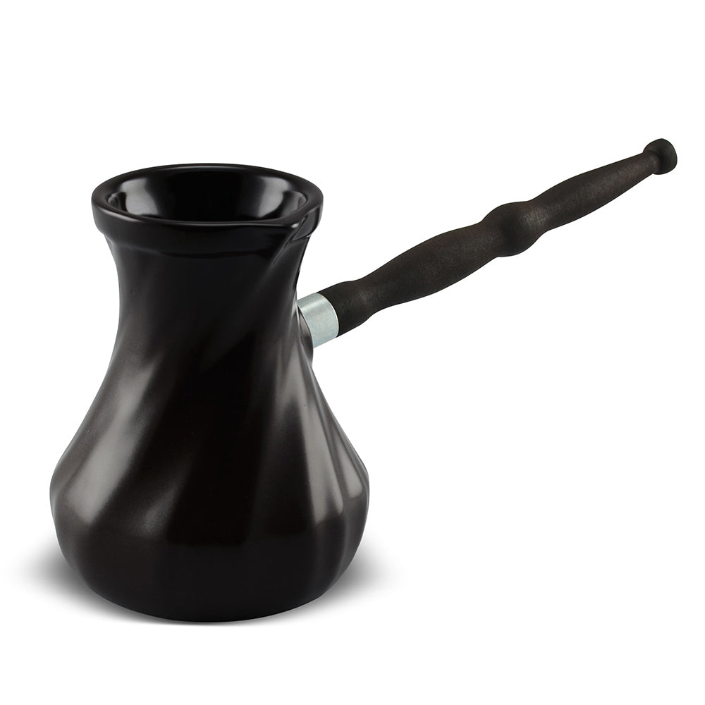 Twist Ibrik - 18.6 oz - 100% Ceramic Coffee Pot