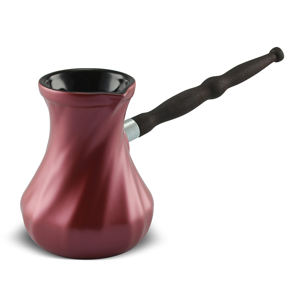 Twist Ibrik - 18.6 oz - 100% Ceramic Coffee Pot
