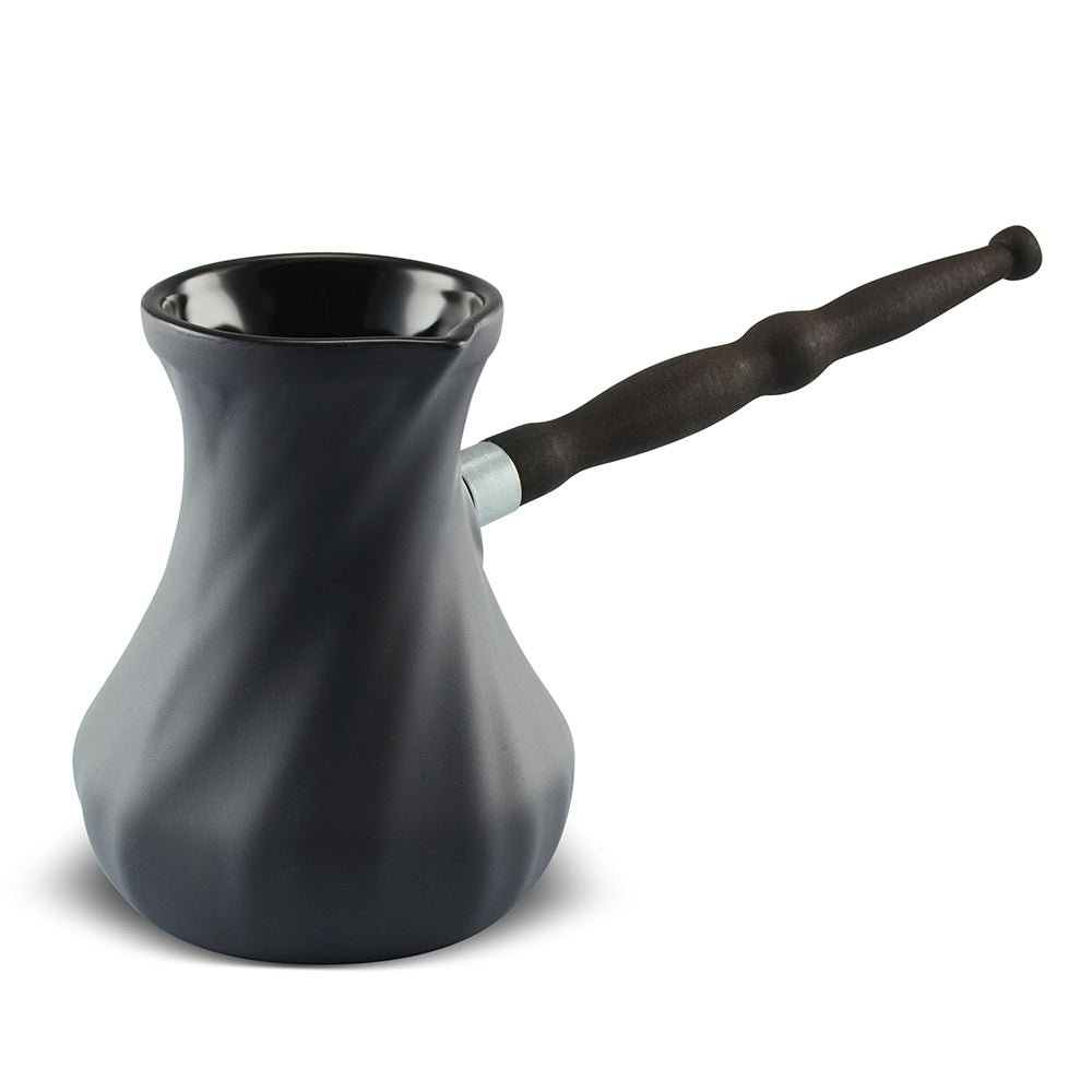 Twist Ibrik - 18.6 oz - 100% Ceramic Coffee Pot