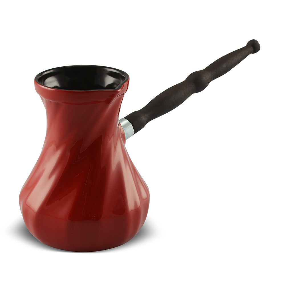 Twist Ibrik - 18.6 oz - 100% Ceramic Coffee Pot