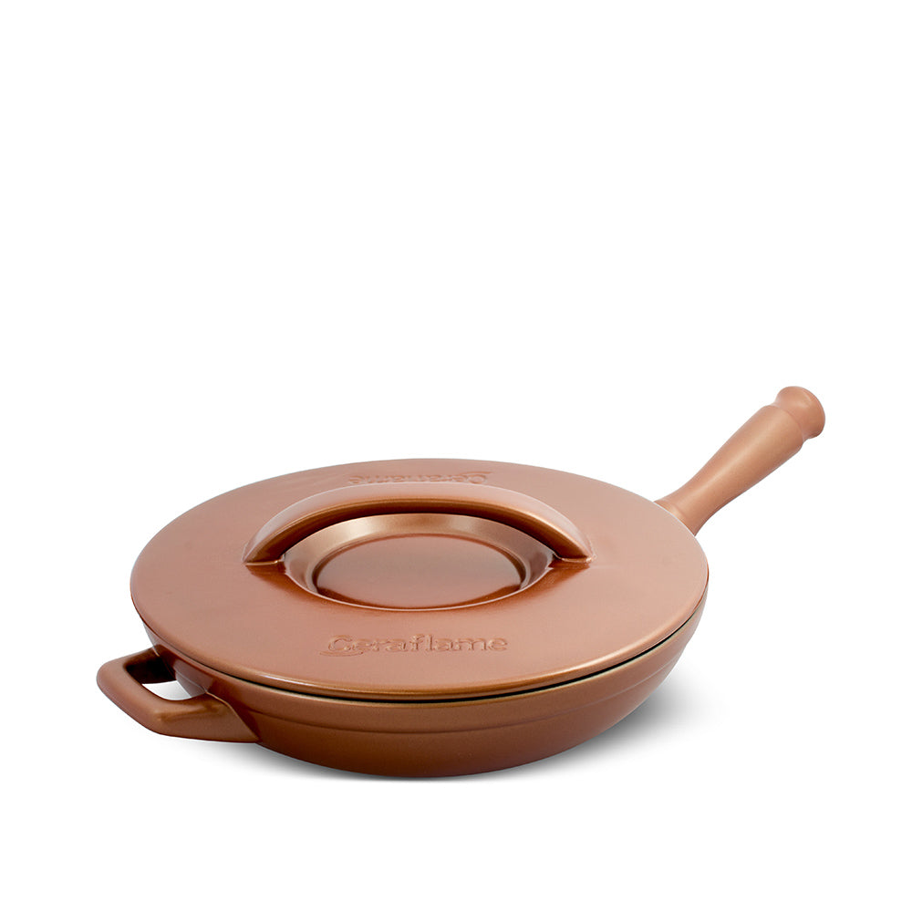 Duo Ceramic Sauté Skillet - Ceramic Lid