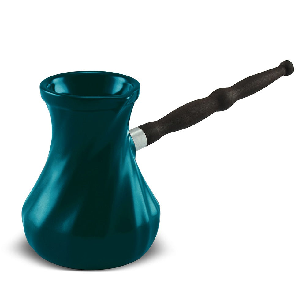 Twist Ibrik - 18.6 oz - 100% Ceramic Coffee Pot