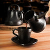 Hammered Ibrik - 17 oz - 100% Ceramic Coffee Pot